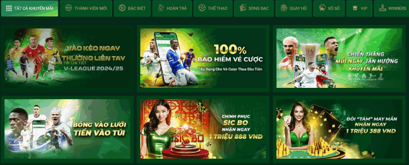 các khuyến mãi FB88